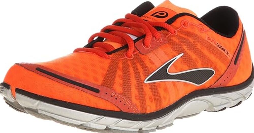 Brooks PureConnect Sneakers Running Shoes Low Lace Up Athletic Orange EU42 US8.5